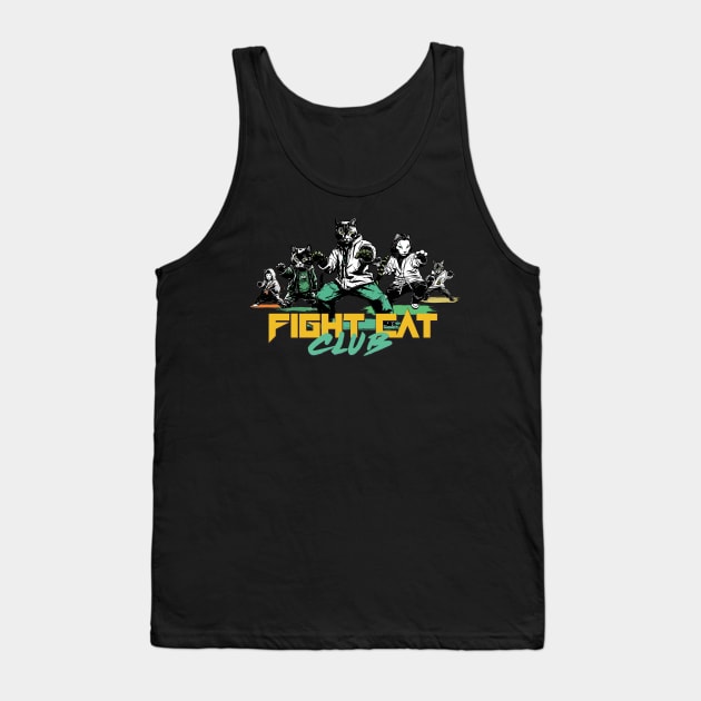 FIGHT CAT CLUB Tank Top by CatFriendsForever